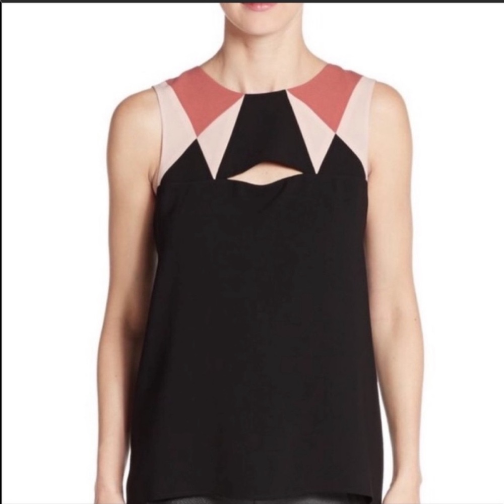 BCBG black Elin color block top - Small
